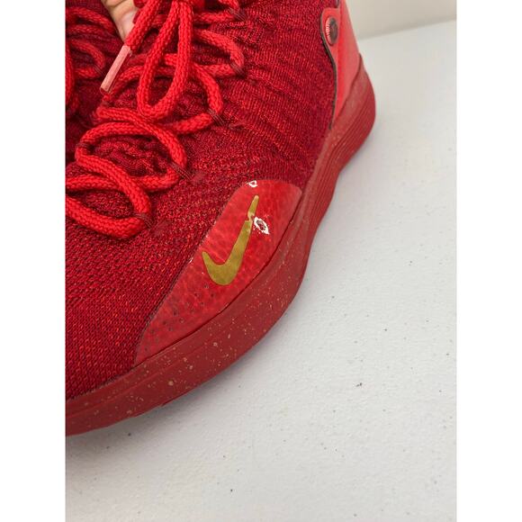Nike KD iD XI 11 red mesh mid athletic basketball sneakers shoes AT8632-993, 8 main image 4